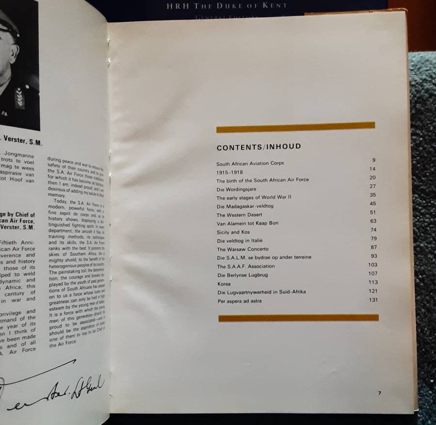 Per Aspera Ad Astra 1920-1970 S A Airfoce Golden Jubilee Souvenir Book