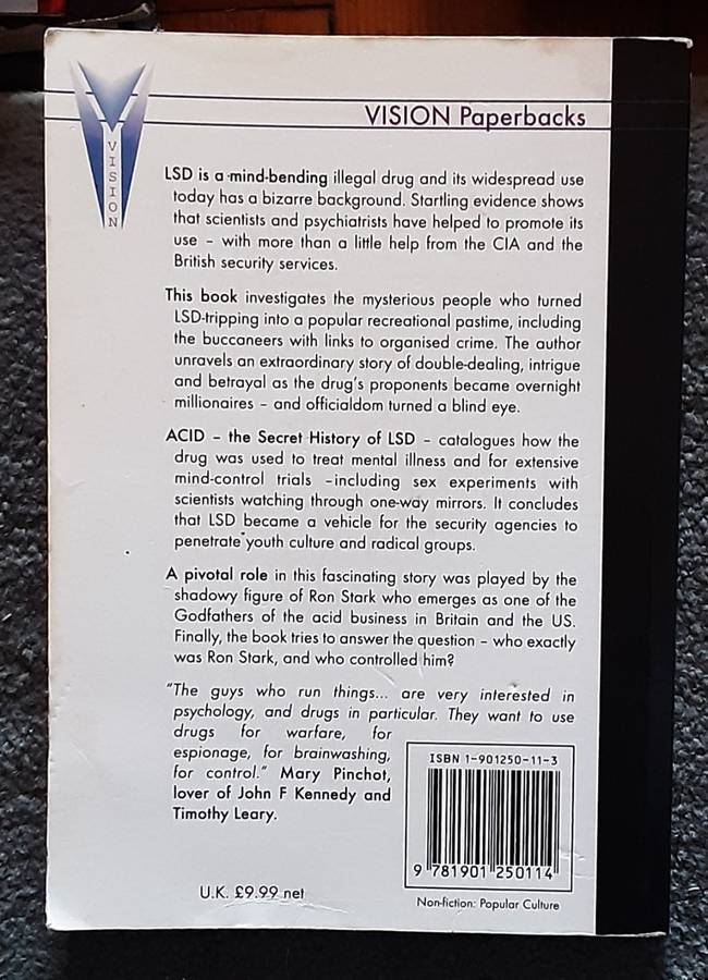 Acid The Secret History of LSD by David Black