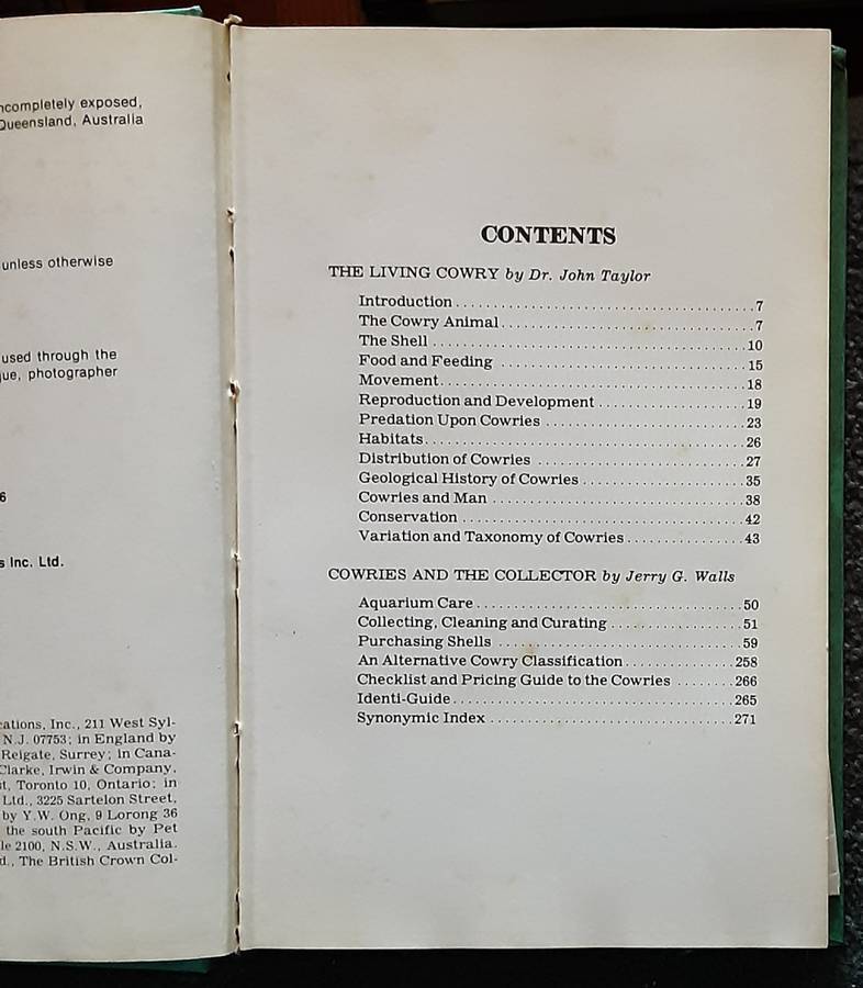 Cowries by Dr John Taylor & Jerry G Walls