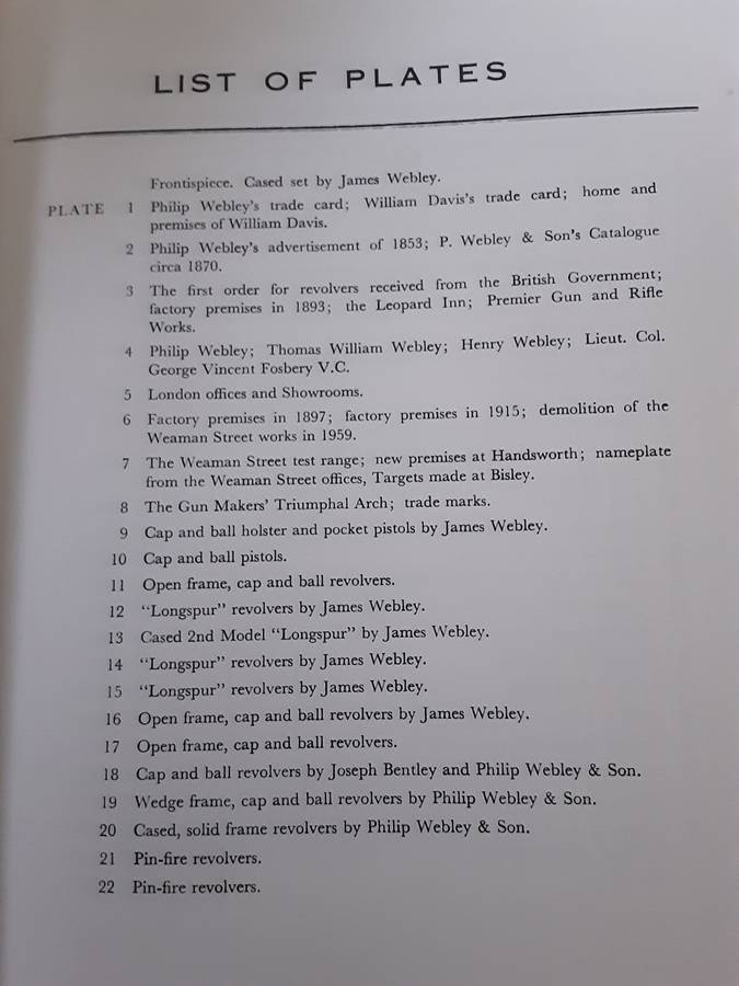 The Webley Story History of Webley Pistols & Revolvers & Pistol Cartridge by W C Dowell