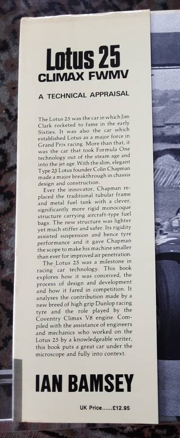Lotus 25 Climax FWMV A Technical Appraisal by Ian Bamsey