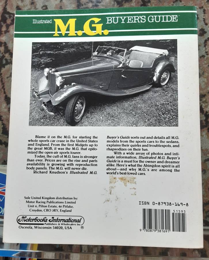 Illustrated M.G. Buyers Guide by Richard Knudson