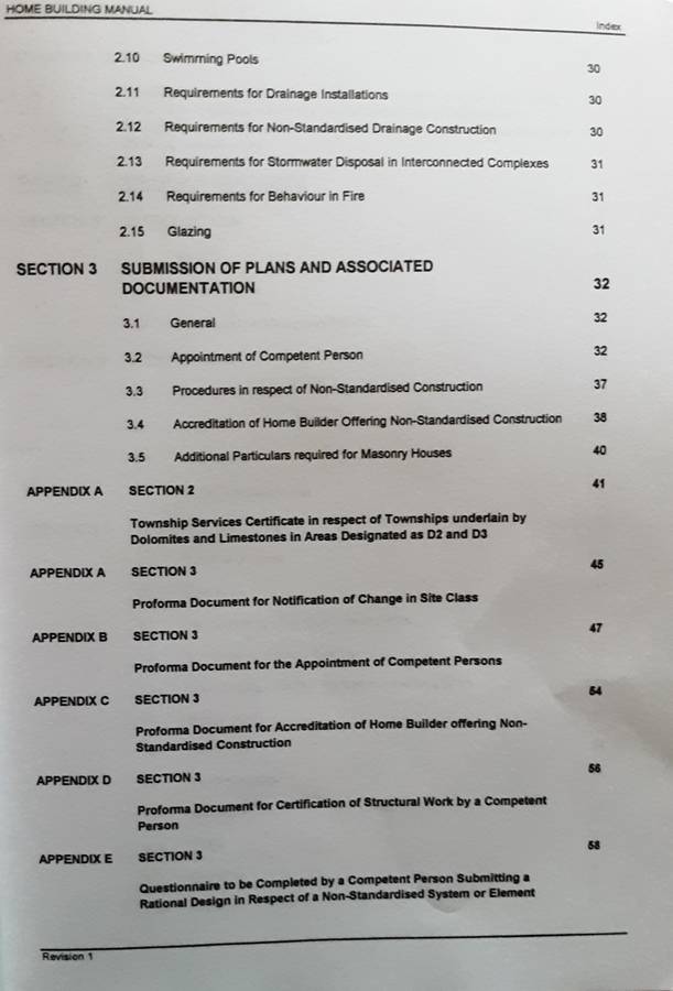 NHBRC Home Building Manual Part 1 & 2 Revision no 1 February 1999