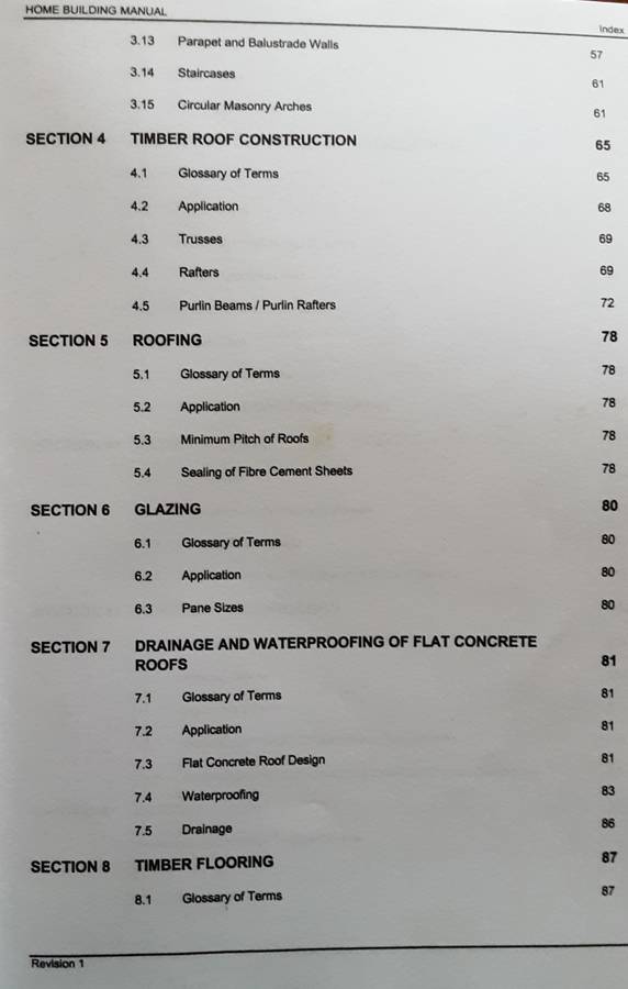 NHBRC Home Building Manual Part 1 & 2 Revision no 1 February 1999