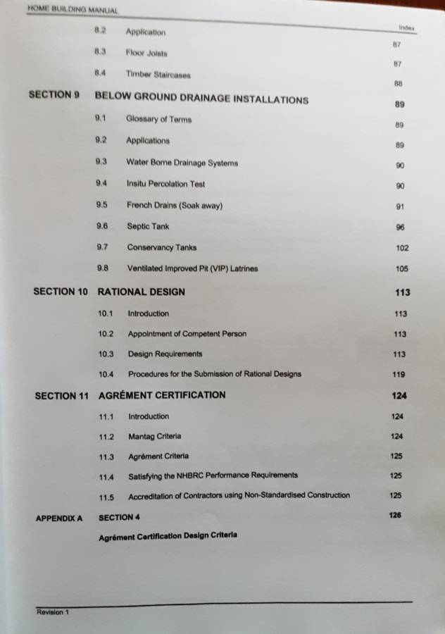 NHBRC Home Building Manual Part 1 & 2 Revision no 1 February 1999
