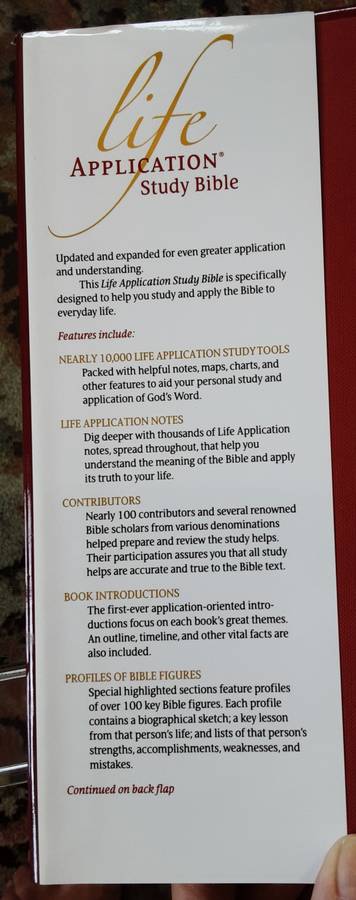 Life Application Study Bible NIV **As New**