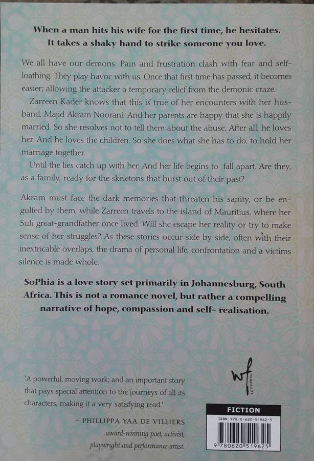 Sophia A Novel by Shafinaaz Hassim **Signed Copy **