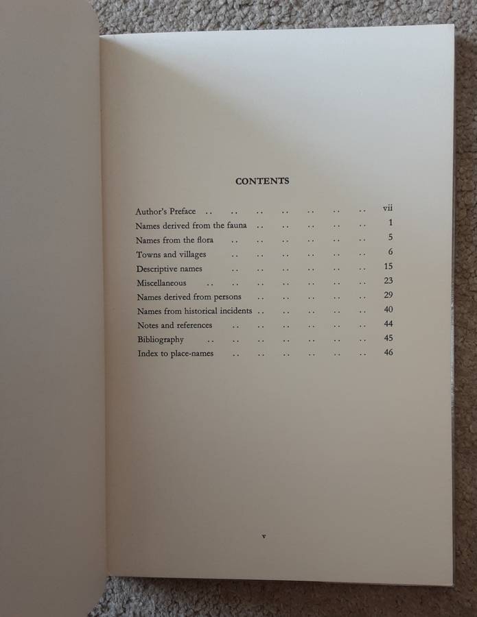 Place Names in the Transkeian Territories  by Rev Basil Holt