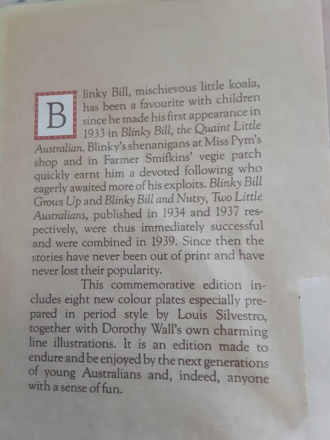 The Complete Adventures of Blinky Bill  written & illustrated by Dorothy Wall **commemorate edition*