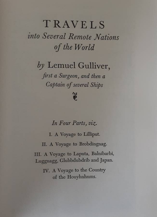 Gullivers Travels by Jonathan Swift illustrated with Engraving on Wood by Fritz Eichenberg