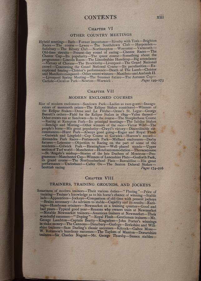 The English Turf A Record of Horses and Courses by Charles Richardson edited by E T Sachs
