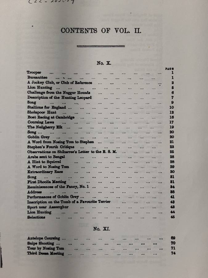 The Oriental Sporting Magazine from June 1828 to June 1833 2 Vols **Classic Reprint Series