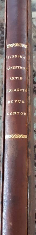 Svenska Tandsticks Aktie Bolagets Huvudkontor Stockholm MCMXXXI **limited edition nbr 2**