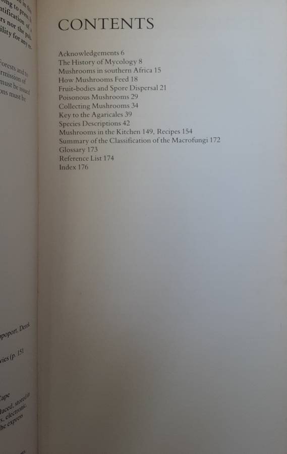 A Field Guide to the Mushrooms of South Africa  by Levin, Branch, Rappaport, Mitchell