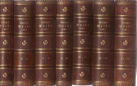 Goethes samtliche Werke in 36 Parts, in 14 spine leather bound volumes , German Text circa 1900s