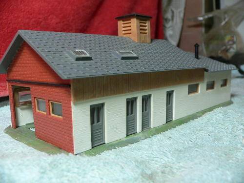HO scale fire brigade building