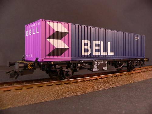 Marklin 4851 flat with 12m container