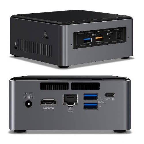Intel NUC NUC7I3BNH Intel Kaby Lake Core i3-7100U 2.4GHz-500GB HDD and 4GB RAM