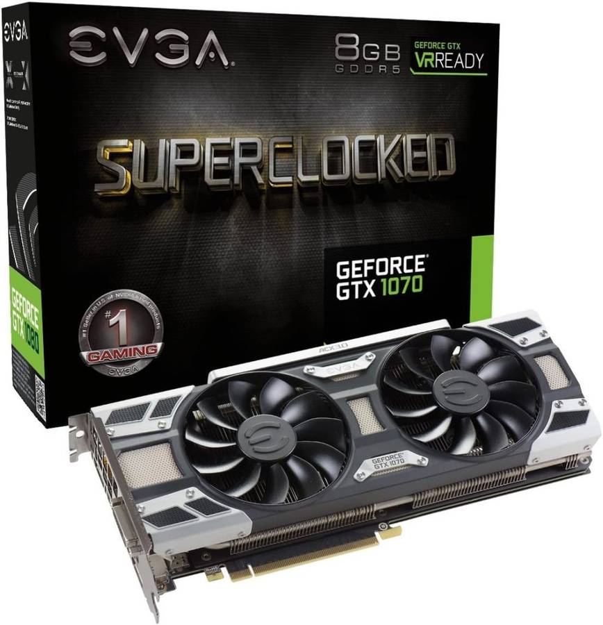 EVGA GTX 1070 SC Gaming 8GB Graphics Card