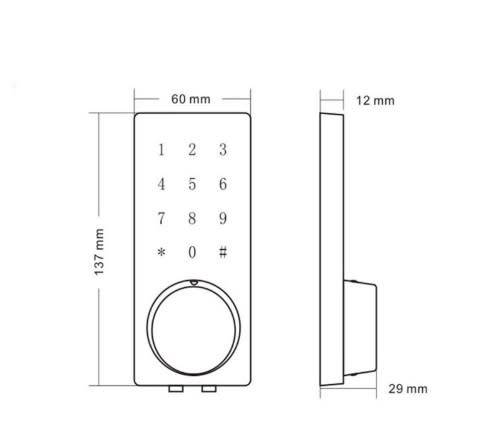 PERFECT FOR AIR BNB ***Smart Keyless Deadbolt Lock With Scan Card And Custom passwords - LOCAL STOCK