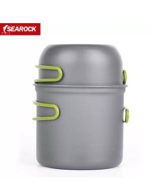 Lightweight Aluminium 2 piece Cooking Set - LOCAL STOCK Perfect for Camping/Hiking/Fishing