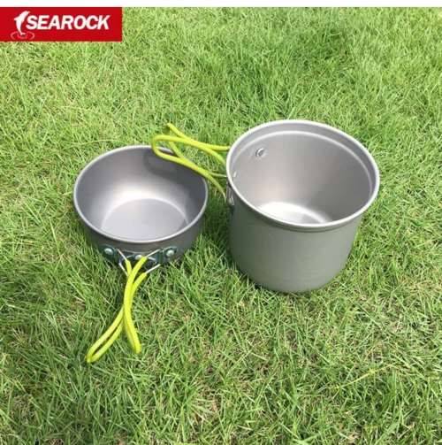 Lightweight Aluminium 2 piece Cooking Set - LOCAL STOCK Perfect for Camping/Hiking/Fishing