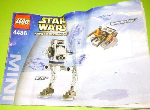 Lego Star Wars AT ST Walker Instruction Booklet - 4486