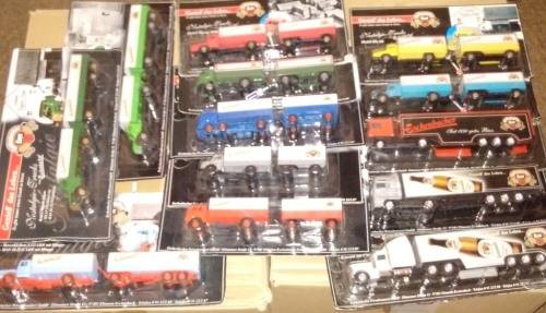 Eschenbecher DDR Nostalgia Beer Lorry Collection  - 13 Lorries - 1/87 Scale