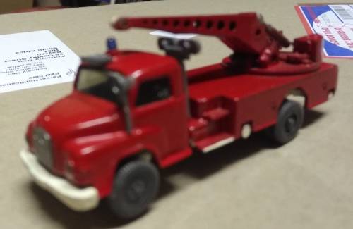 Wiking Fire Crane Truck - 1/87 Scale