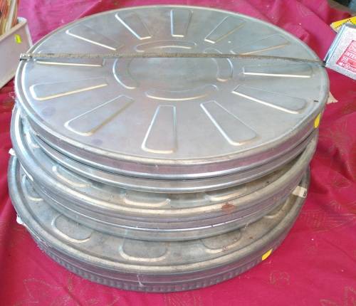 Lot of 8 empty film cannisters - Various sizes.