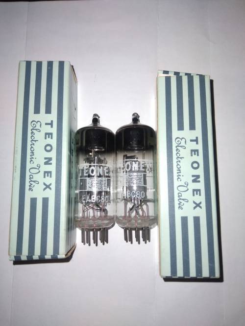 2 x Teonex EABC80 Vacuum Valve / Tube for Amp