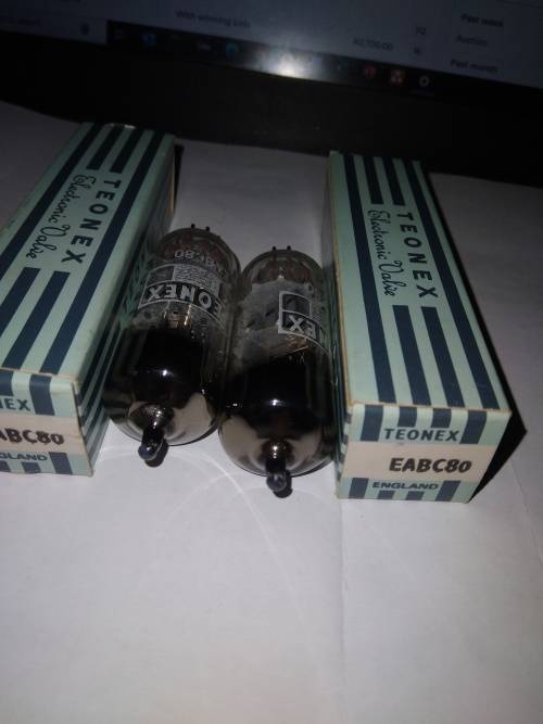 2 x Teonex EABC80 Vacuum Valve / Tube for Amp