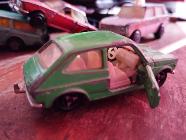 Majorette Fiat 127 with Dog