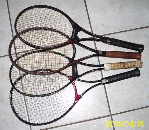 4 Tennis Raquets and bag