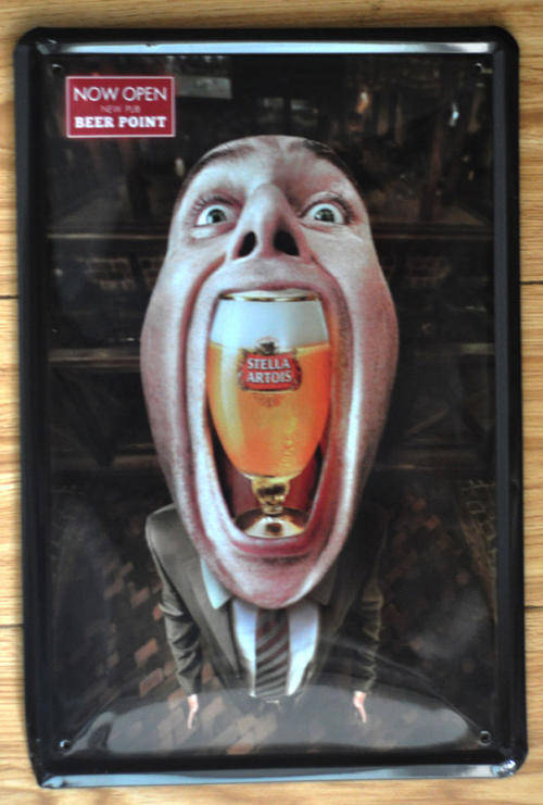 Metal sign 20cm x 30cm for your bar or braai room
