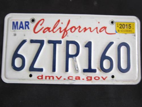 Original American license plate, must have for your bar or mancave