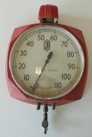 PCL Garage/ Service Station Air Guage- Made in England!! Mobil/ Pegasus??  Art Deco
