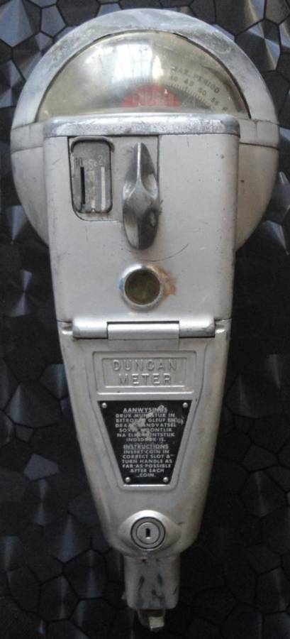 Parking Meter - Duncan- Eng & Afrikaans- Stunning- Never Again!!! Made in USA