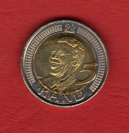 Mandela 2008 R5 - 90th Birthday - UNC - A/UNC - grade for yourself