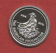 USA 2010 THE AMERICAN PROSPECTOR - RISING SUN - ONE GRAM 999 FINE SILVER - 5 available-bid per coin