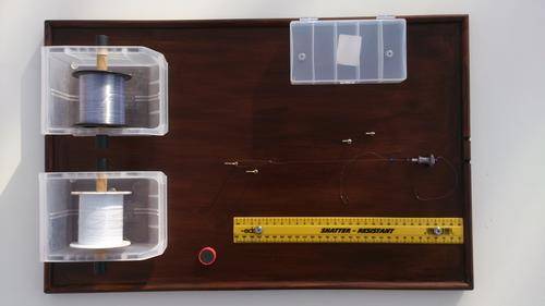 CARP FISHING TRACE TIE BOARD