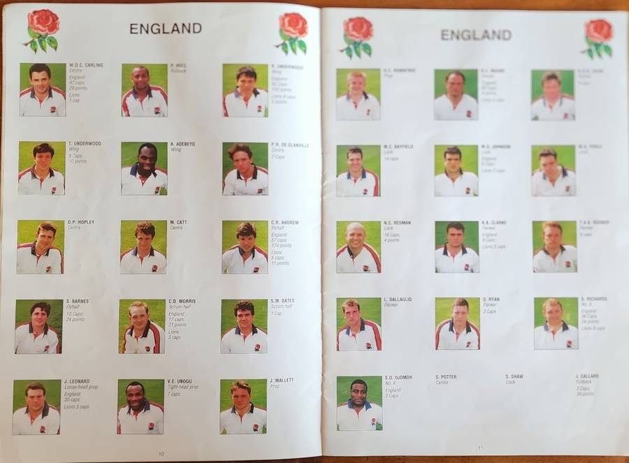 South Africa vs England Rugby 1994