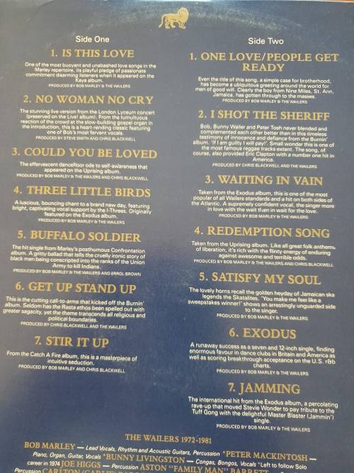 BOB MARLEY & THE WAILERS Legend - Gatefold sleeve (Very Good+/Very Good+)
