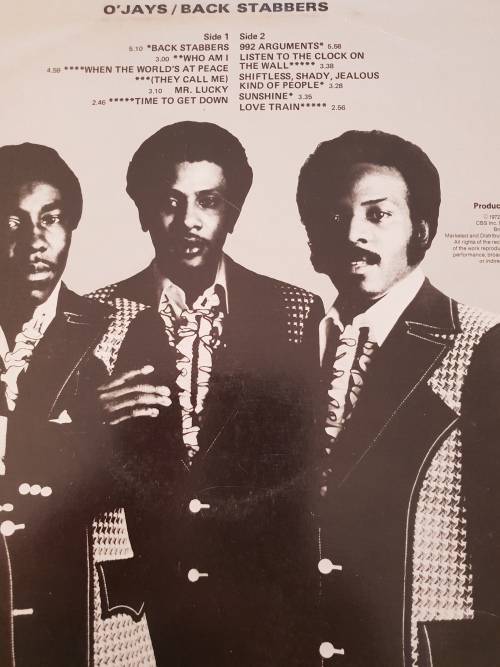 THE O'JAYS Back Stabbers (Very Good/Very Good)
