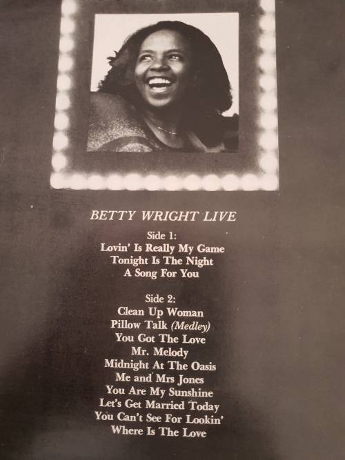 BETTY WRIGHT Live (Very Good/Very Good+)