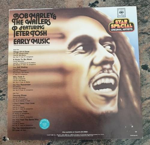 BOB MARLEY & THE WAILERS Feat. PETER TOSH Early Music (Excellent+/Very Good+) STR 2006 SA Press 1981
