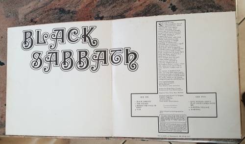 BLACK SABBATH Black Sabbath - Gatefold (Very Good+/Very Good+) Phonogram STAR 5027 SA Pressing 1978