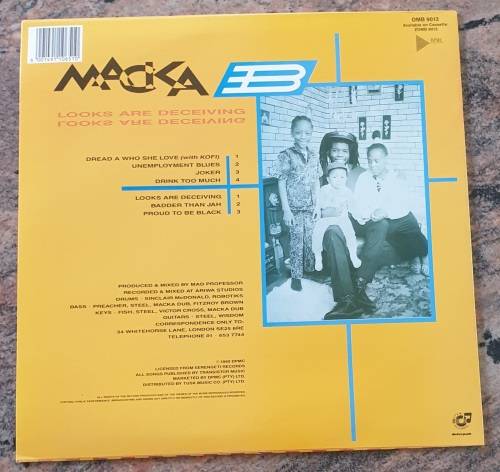 MACKA B Looks Are Deceiving (Excellent/Excellent) DPMC DMB 9013 South African Pressing 1990