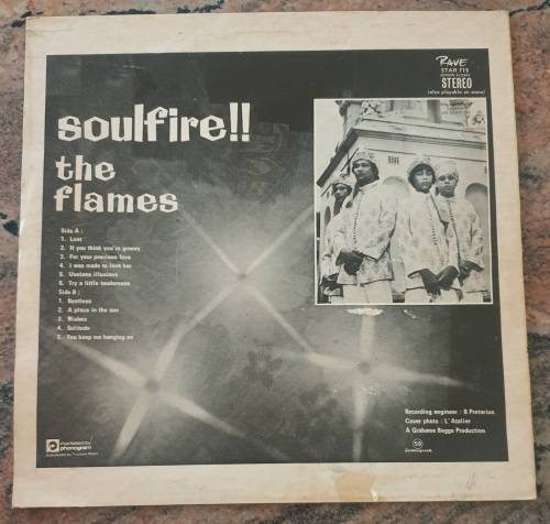 THE FLAMES Soulfire!! (Excellent/Very Good) Rave STAR 715 South African Pressing 1980