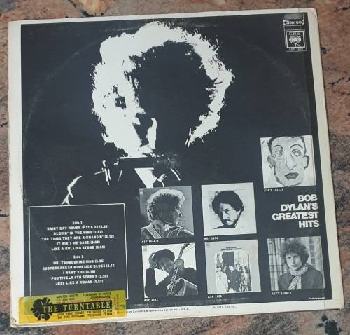 BOB DYLAN Greatest Hits - (VG+/VG+) CBS ASF 1674 South African Pressing 1972